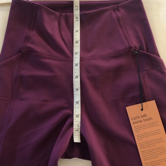 Girlfriend Collective Compressive High-Rise Plum Pocket Leggings Size S - Picture 12 of 14